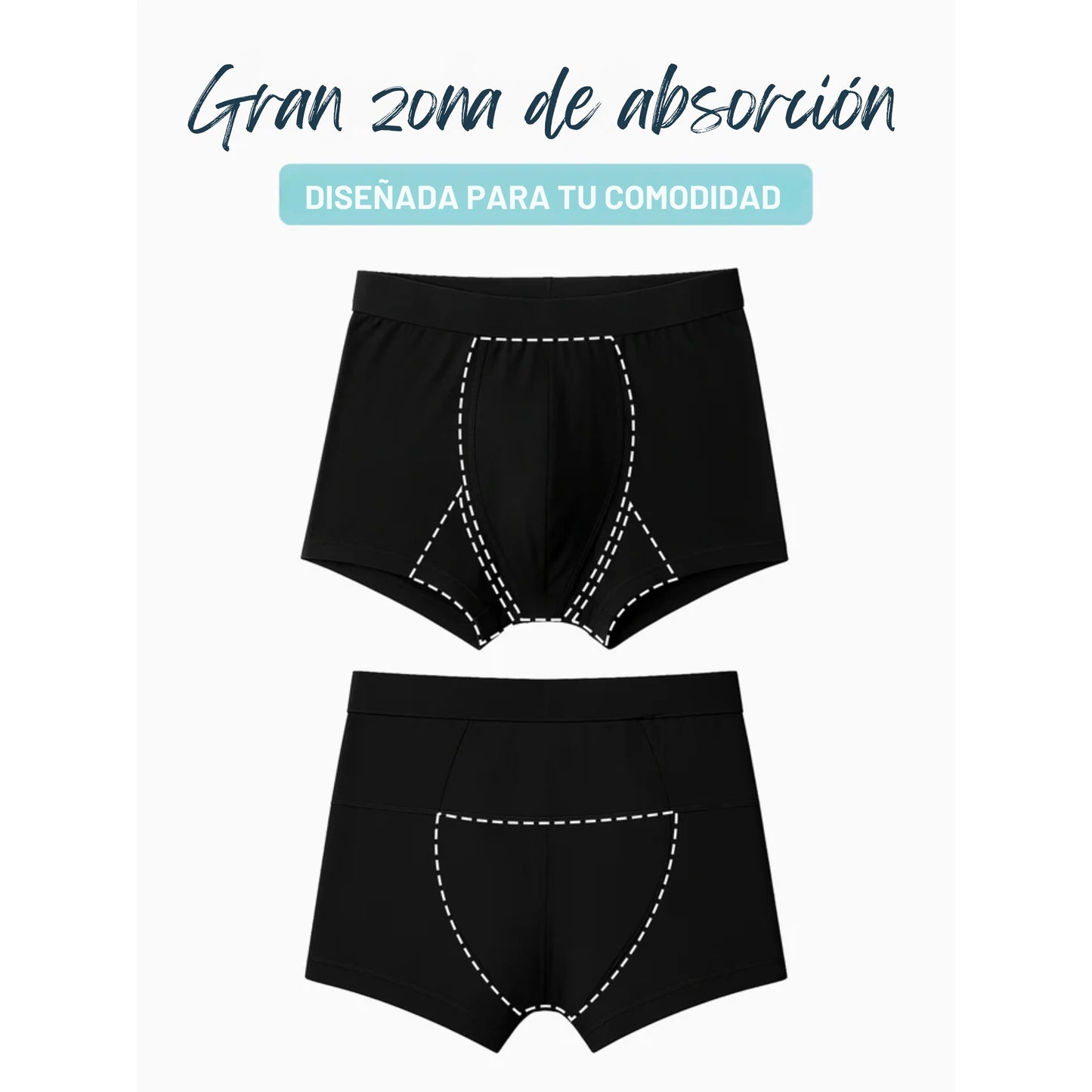 BOXERS ULTRA-ABSORBENTES PARA INCONTINENCIA